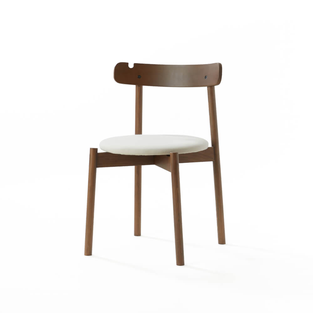 เก้าอี้ทานข้าวไม้บีช PODIUM LITE รุ่น PLUS CHAIR สี WALNUT BROWN (ถอดประกอบได้)_0